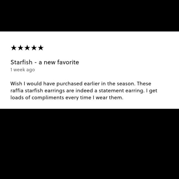 J.Crew Raffia Starfish Statement Earrings BNWT SO $70 - Picture 9 of 12